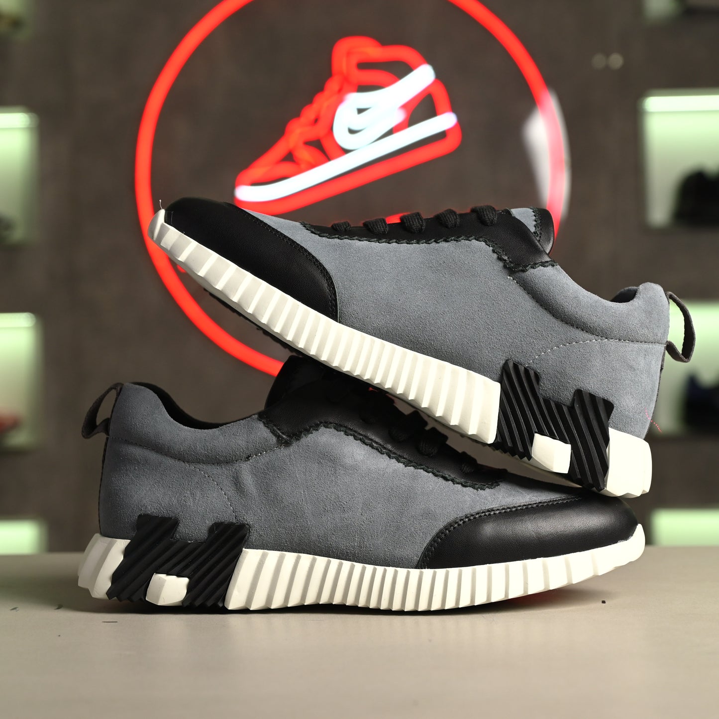 Hermes Bouncing Sneakers Gray